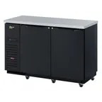 image of Turbo Air TBB-2SBD-N6 Super Deluxe Back Bar Cooler with Solid Door, Two Section 19 cu. ft.