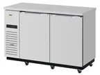 image of Turbo Air TBB-2SSD-N6 Refrigerated Back Bar Cabinet w/ 19 Cu Ft, 2 Solid Doors, Side Mount