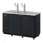 image of Turbo Air TBD-2SBD-N6 58" 2 Column Stainless Steel Beer Dispenser w/ 2 Keg Capacity