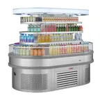 image of Turbo Air TIOM-36RSRS-N 48" Island Display Self-Serve Refrigerated Merchandiser, Stainless Steel