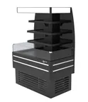 image of Turbo Air TIOM-48CB-N 47" Island Display Self-Serve Refrigerated Merchandiser in Black, 3 Shelves