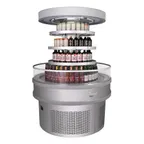 image of Turbo Air TIOM-48RRS-N 48" Island Display Self-Serve Refrigerated Merchandiser, Stainless Steel