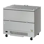image of Turbo Air TMKC-49-2-SS-N6 49" Dual Sided Milk Cooler, Cold Wall, 12 Crates Capacity