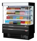 image of Turbo Air TOM-50MSEW(B)-N 51" Vertical Open Air Merchandiser, Specify Exterior, Self-Contained, 3 Shelves, 13.8 cu. ft.