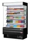 image of Turbo Air TOM-50SEW(B)-N 51" Vertical Open Air Merchandiser, Specify Exterior, Self-Contained, 4 Shelves