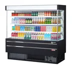 image of Turbo Air TOM-60MSEW(B)-N 64" Vertical Open Air Merchandiser, Specify Exterior, Self-Contained, 3 Shelves, 17.2 cu ft.