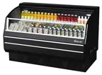 image of Turbo Air TOM-60SB-SP(-A)-N 63" Slim Open Air Merchandiser in Black, Self-Contained, 2 Shelves