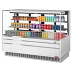 image of Turbo Air TOM-72L-UFD-W(B)-3S-N 70" Horizontal Open Air Merchandiser, Self-Contained, 2 Shelves