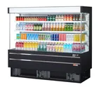 image of Turbo Air TOM-75MSEW(B)-N 76" Vertical Open Air Merchandiser, Specify Exterior, Self-Contained, 3 Shelves, 20.9 cu. ft.