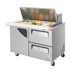image of Turbo Air TST-48SD-18-D2-N 48" Mega Top Refrigerated Sandwich Salad Prep Table w/ 2 Drawers & 1 Door, 18 Pans