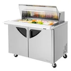 image of Turbo Air TST-48SD-18-N-CL 48" Mega Top Sandwich/Salad Prep Table w/ 2 Doors, 18 Pans