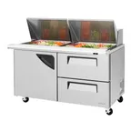 image of Turbo Air TST-60SD-24-D2-N 60"  Mega Top Refrigerated Sandwich/Salad Prep Table w/ 2 Drawers & 1 Door, 24 Pans