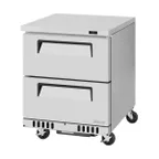 image of Turbo Air TUR-28SD-D2-FB-N 27" 1-Section Undercounter Refrigerator w/ 2 Drawers, 6.5 cu. ft.
