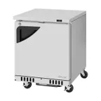image of Turbo Air TUR-28SD-FB-N 27" 1-Section Undercounter Refrigerator w/ 1 Door, 6.5 cu. ft.