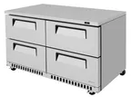 image of Turbo Air TUR-60SD-D4-FB-N 60" 2-Section Undercounter Refrigerator w/ 4 Drawers, 14.8 cu. ft.