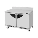 image of Turbo Air TWR-48SD-FB-N 48" 2-Section Worktop Refrigerator w/ 2 Doors, 11.1 cu. ft.