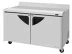 image of Turbo Air TWR-60SD-N-CB 60" 2-Section Worktop Refrigerator w/ 2 Doors, 17 cu. ft.