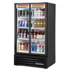 image of True TVM-30-HC~VM01 30" 2-Section Swing Glass Door Visual Refrigerated Merchandiser