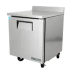 image of True TWT-27F-HC 27" 1-Section WorkTop Freezer w/ 1 Solid Door, Stainless Steel Exterior