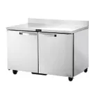 image of True TWT-48-HC~SPEC3 48" 2-Section Worktop Refrigerator w/ 2 Doors, Stainless Steel