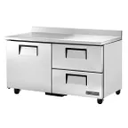 image of True TWT-60D-2-HC 60" 2-Section Worktop Refrigerator w/ 2 Drawers & 1 Door