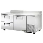 image of True TWT-67D-2-HC 67" 2-Section Worktop Refrigerator w/ 2 Drawers & 1 Door