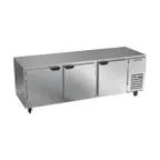 image of Beverage Air UCR93AHC 93" Three Section Undercounter Refrigerator w/ 3 Doors, 29.7 cu. ft