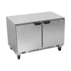 image of Beverage Air UCFR48AHC 48" Undercounter Refrigerator Freezer w/ 2 Doors, 10.6 cu. ft. – Dual Temperature