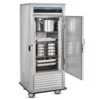 image of FWE UFS-10-GN Freezer, Bottom‑Mounted Compressor, 1‑Door Solid, 6" Casters, 1/2 HP Stainless Steel