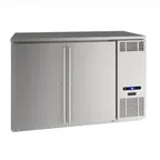 image of U-Line UCBR552-SS01A Refrigerated Back Bar Cabinet w/ 13.35 Cu Ft, 2 Solid Doors, 4 Shelves