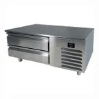 image of QualServ UCFB560-SS61A 60" 2 Drawers Freezer Chef Base, Stainless Steel, 115v