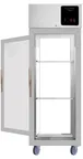 image of QualServ UCRP125-GG31A 31" 2-Glass Door Pass-Thru Refrigerator, 25 cu. ft., Top Mounted