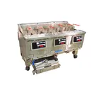 image of Ultrafryer B-E15-18-2-UCP Multiple Battery Electric Fryer w/ (2) 110-Lb. Vats, Thermostat Controls