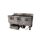 image of Ultrafryer B-P20-20-3-UC Ultragold™ Multiple Battery Gas Fryer w/ (3) 125-lb Frypots, Filtration