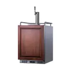 image of Summit SBC682PNR 24" Keg Cooler, 5.6 cu.ft Stainless, Right-Hand, 1‑Tap, 5 lb CO2 Tank, 115V ETL