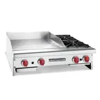 image of American Range AR48-36G2OB 48" Countertop Gas Griddle/Open Burner Combination, 154.000 BTU