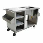 image of Tarrison TA-LQC2448 Mobile Liquor / Wine Cart w/ Marine Edge Top