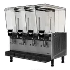 image of Vollrath VBBE4-37-S Beverage Dispenser with 4 Bowls / Paddle Type - 5.3 Gal (each) - (2) 1830 Btu
