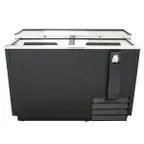 image of U-Star USBC-50 50" Flat Top Bottle Cooler by Admiral Craft w/ 2 Sliding Lids, 14 cu. ft.