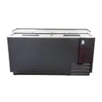 image of U-Star USBC-65 65" Flat Top Bottle Cooler by Admiral Craft w/ 2 Sliding Lids, 19 cu. ft.