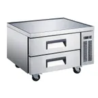 image of U-STAR USCB-36 36" 2 Drawers Refrigerated Chef Base w/ V-Edge Top, 5.9 cu. ft.