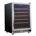 image of Eurodib USF54S 23" Glass Door Wine Refrigerator, Single Temperature, 57 Bottles