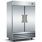 image of Coldline C-2FE 54" 2-Solid Door Reach-In Freezer, Bottom Mounted, 47 cu. ft., Stainless Steel Front