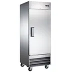 image of Coldline C19F 29" 1-Solid Door Reach-In Freezer, Bottom Mounted, 19 cu. ft., Stainless Steel Front & Sides