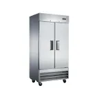 image of Coldline C35F 40" 2-Solid Door Reach-In Freezer, Bottom Mounted, 27.6 cu. ft., Stainless Steel