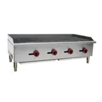 image of Cookline CCB-48 48" Countertop Gas Radiant Charbroiler w/ (4) Burners, 120.000 BTU