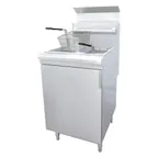 image of Cookline CF75-NG 21" Floor Model Natural Gas Full Pot Fryer, 75 lbs