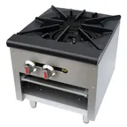 image of Cookline CSP1 18" Single Two-Piece Ring Burner Gas Stock Pot Range