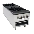 image of Cookline CSP2 18" (2) Single Two-Piece Ring Burners Gas Stock Pot Range