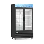image of Coldline G48-B 48" 2‑Section Merchandiser Refrigerator, 26.8 cu ft, Black, R290, LED, 1/2 HP, 115V
